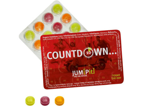 Kleinster Event-Kalender der Welt mit Pulmoll Pastillen Werbeartikel