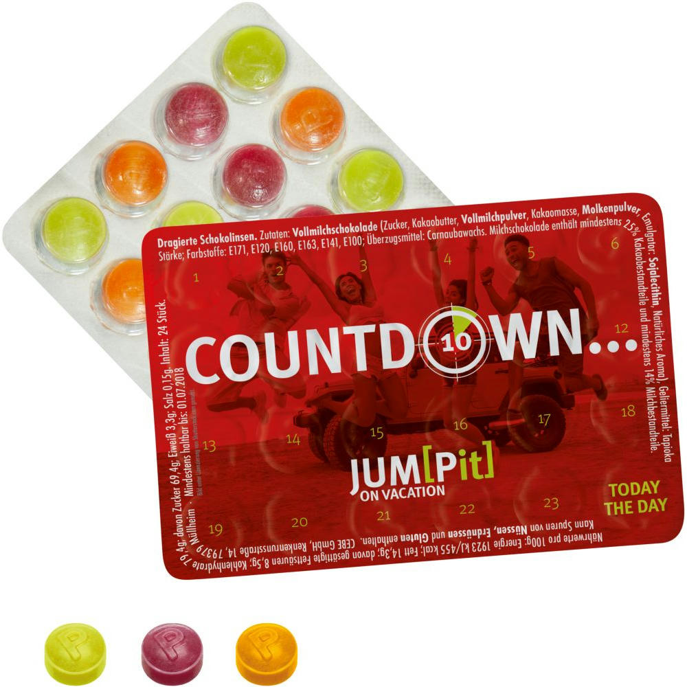 Product image Kleinster Event-Kalender der Welt mit Pulmoll Pastillen Werbeartikel