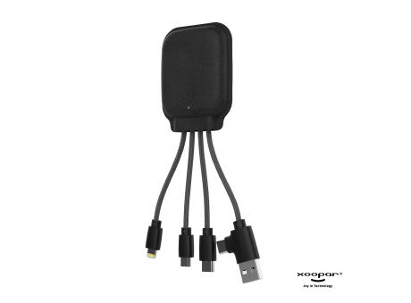 4001 | Xoopar Iné Gamma NFC Powerbank with Charging cables 3000mAh  bedrucken