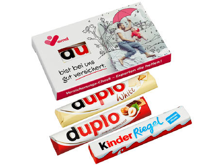 Product image 3er Duplo-Pack (1 Duplo klassisch + 1 Duplo weiß + 1 Kinder Riegel) Werbeartikel