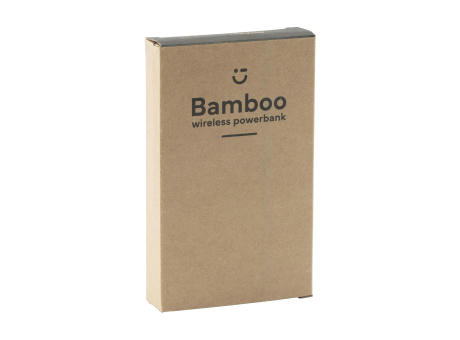 Bamboo 8000 Wireless Powerbank kabelloses Ladegerät bedrucken