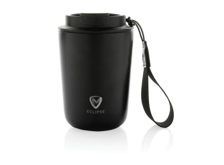 Product image Cuppa Vakuumbecher aus RCS-Stahl mit Umhängeband bedrucken