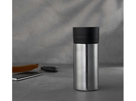 Product image PUSH Thermosbecher 300 ml aus Edelstahl mit Druckverschluss bedrucken