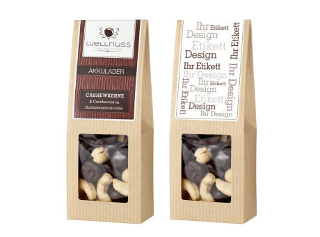 Product image Cranberries in Zartbitterschokolade & Cashewkerne in der Faltschachtel bedrucken