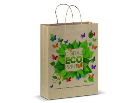 Kraftpapiertüte 100g/m² 32x12x41cm bedrucken