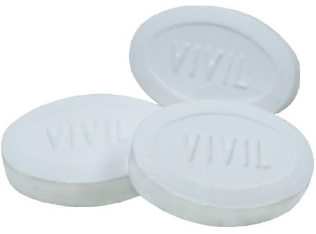 Klapp-Dose-59, weiß 20 g, Inhalt: VIVIL Extra Strong, zuckerfrei (Dose) Werbeartikel