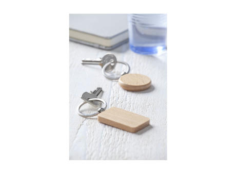 WoodKey Kreis Schlüsselanhänger bedrucken