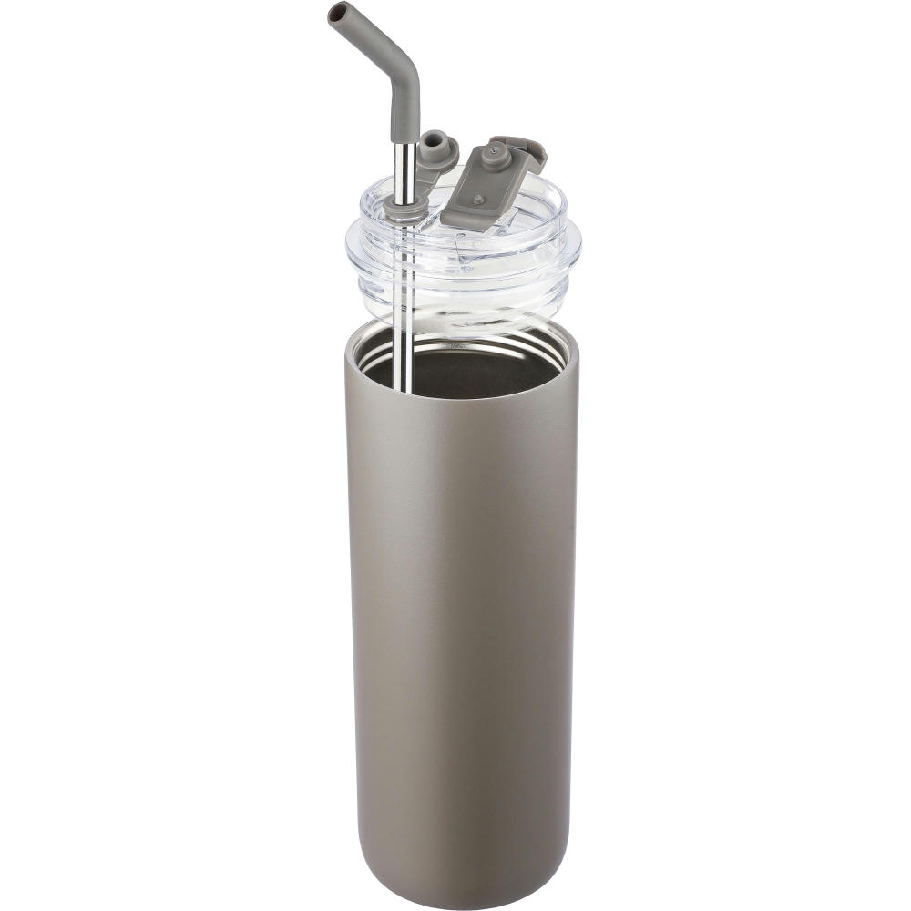 Doppelwandige Edelstahl-Trinkflasche (500 ml) Omari Werbeartikel