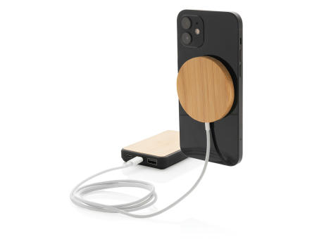 10W Bambus magnetischer Wireless Charger Werbeartikel