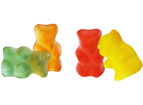 Gummibärchen zuckerfrei Werbetüte,   10 g, Inhalt: Gummibärchen zuckerfrei Werbeartikel