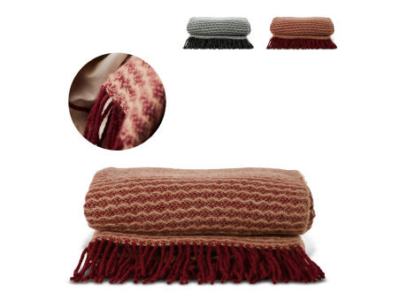 Sagaform Ulli 100% Schurwolldecke aus Neuseeland Werbeartikel