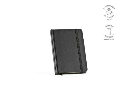 Marquez A6 Notizbuch mit Festeinband. 196 Seiten 70g/m² recy.Papier Werbeartikel