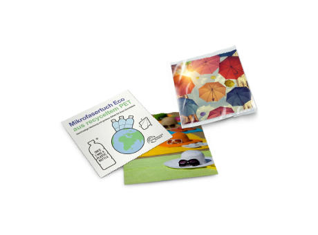 Product image Brillenputztuch rPET - Mikrofasertuch 15 x 15 cm, im Polybeutel Werbeartikel