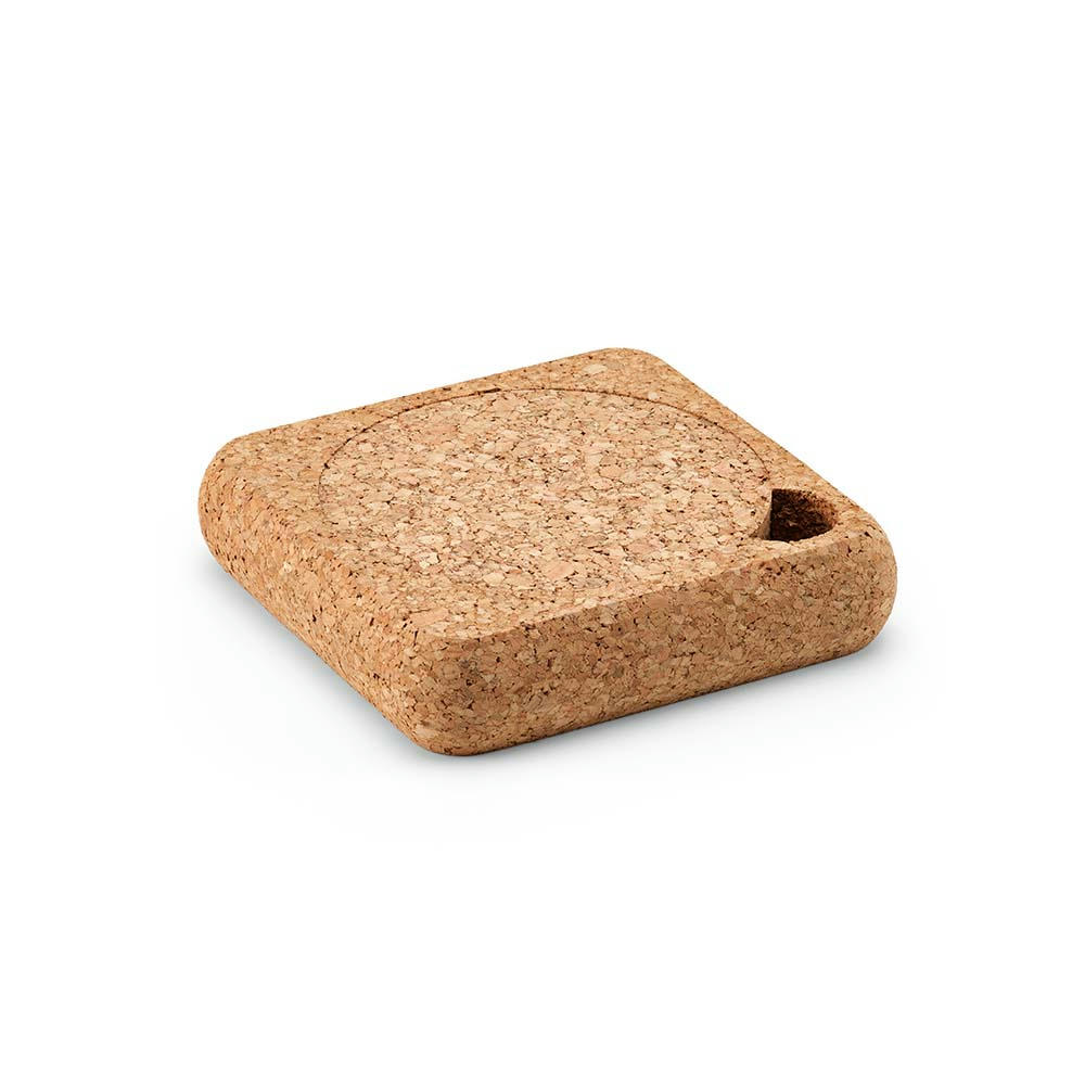 Klein cork coasters. Set of 6 with organizer. Made in Portugal Werbeartikel