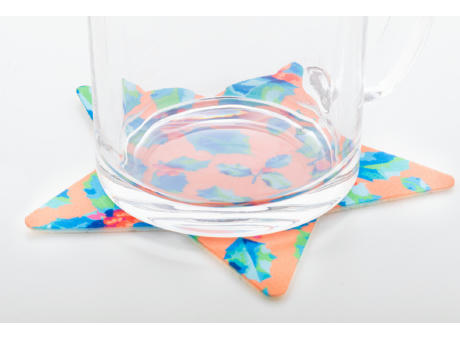 Individueller RPET Filzuntersetzer CreaFelt Drink Xmas Werbeartikel