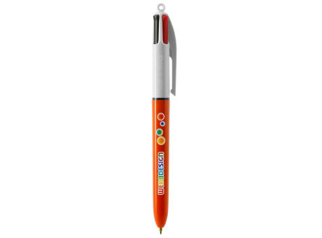 BIC® 4 Colours Fine Kugelschreiber + Lanyard bedrucken