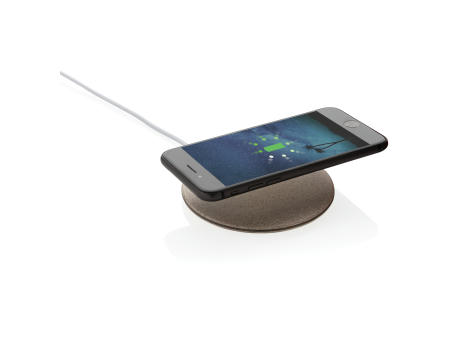 5W Weizenstroh Wireless Charger Werbeartikel