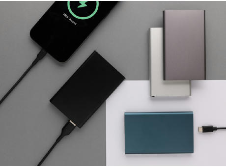 4.000mAh Type-C Powerbank aus RCS recyeltem ABS & Aluminium bedrucken