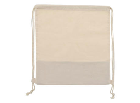 Product image Rucksackbeutel Jute mit Baumwollschnüren 38x41cm bedrucken
