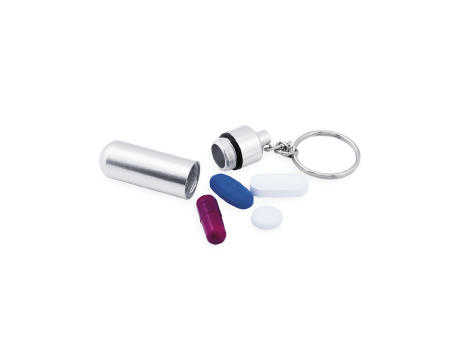 Product image Schlüsselanhänger Pillendose Alumpill Werbeartikel