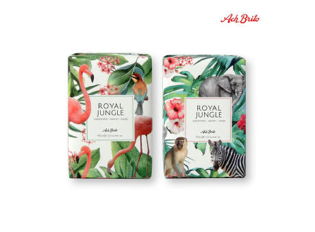 ROYAL JUNGLE. Mit grüner Tonerde angereicherte Seifen (160g) Werbeartikel