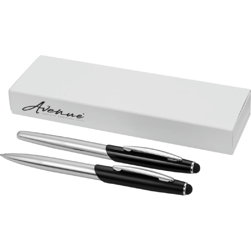 Product image Geneva Stylus Kugelschreiber- und Tintenrollerset (blaue Mine) Werbeartikel