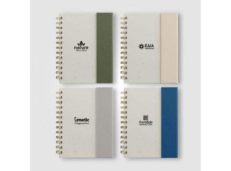 Halden Organiser mit Spiralbindung, Haftnotizen und FSC-Papier - B6 Werbeartikel
