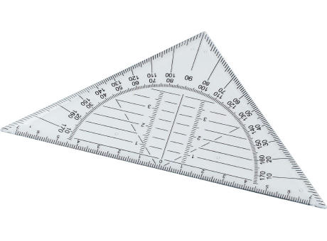 Geodreieck aus Kunststoff Jaden Werbeartikel