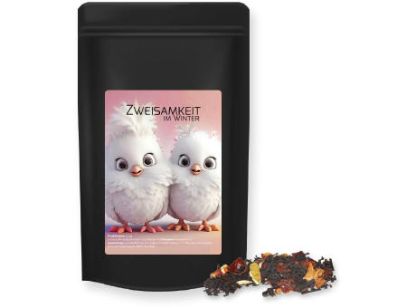 Product image Weihnachts Schwarztee, ca. 55g, Standbeutel Midi schwarz Werbeartikel