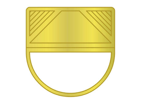 ROMINOX® Eckenklammer Corner Snap in Gold, idealer Mailingartikel für Dokumente, Büroklammer mit bis zu 10 Seiten Klemmkraft Werbeartikel