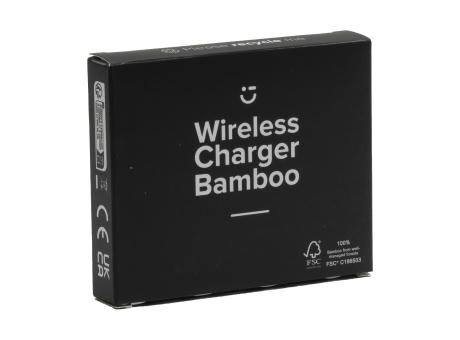 Bamboo Wireless Charger 15W tradloses Ladegerät Werbeartikel