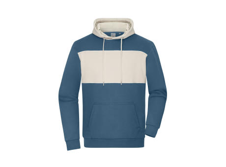 Sweat-Hoody colour-block UNISEX - Unisex Hoody mit Kontrasteinsatz bedrucken