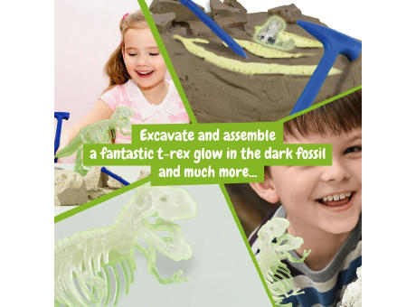 Fossil Excavation Kit II. Lernspiel lieferung inklusive einer kraftpapiertasche (90 g/m²), aus FSC™-zertifiziertem Material und anderen kontrollierten Materialien hergestellt Werbeartikel