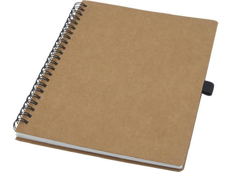 Product image Cobble A5 Notizbuch mit Spiralbindung aus recyceltem Karton mit Steinpapier Werbeartikel