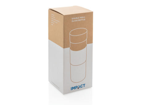 Product image Impact doppelwandige Borosilikatglas-Flasche bedrucken