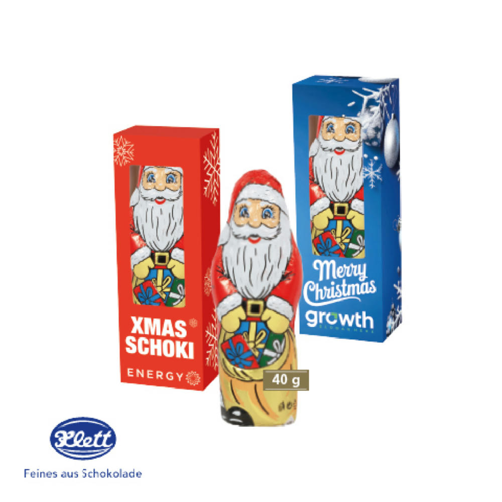 Weihnachtsmann von Klett, 40 g Werbeartikel