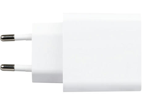 Ladegerät mit 20W Power Delivery und Quick Charge für USB-A und USB-C Werbeartikel