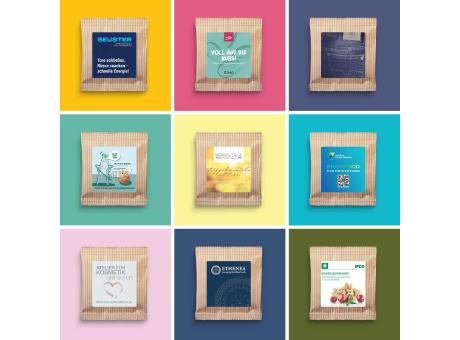 Snacks im Premium Flowpack Werbeartikel