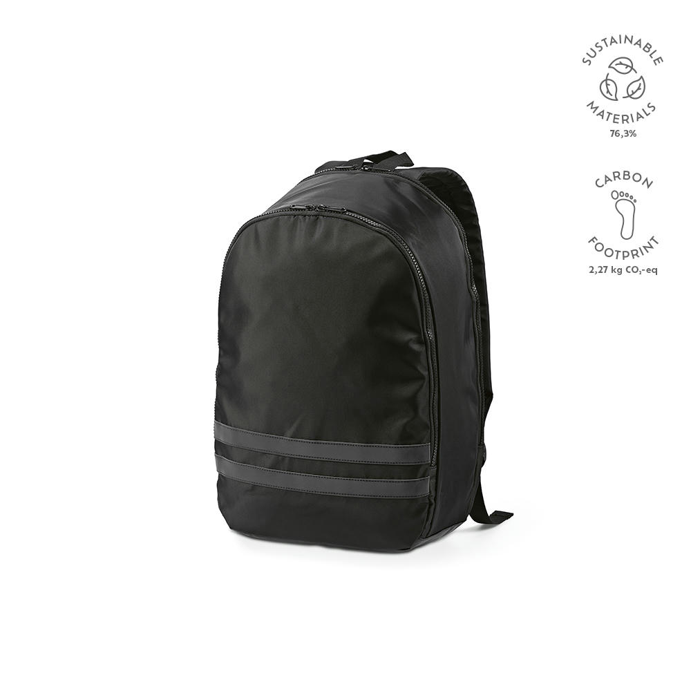 Product image Sydney 18L Rucksack aus rPET. Reflektierende Streifen. Laptops bis 17" Werbeartikel