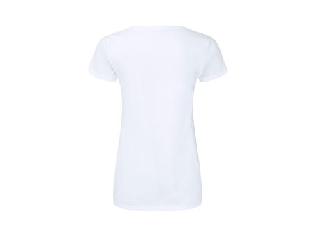Frauen Weiß T-Shirt Iconic V-Neck bedrucken