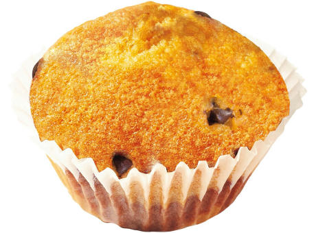 Mini Muffin im Flowpack,   1 Stück, Inhalt: Mini Muffin Marmor Werbeartikel