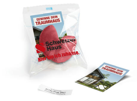 6 g - Rot - Standard-Folie transparent - 4c Euroskala