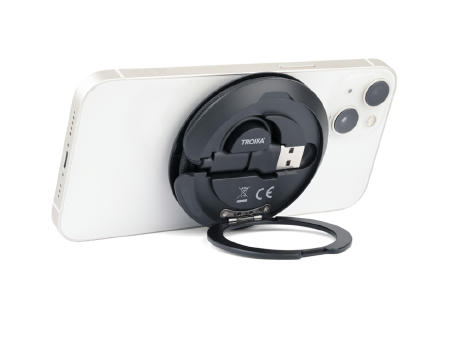 TROIKA Induktives Ladegerät KABELTROMMEL Werbeartikel