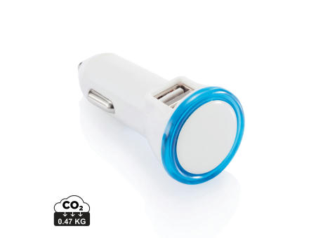 Leistungsstarkes Auto Ladegerät mit Dual Anschluss Werbeartikel