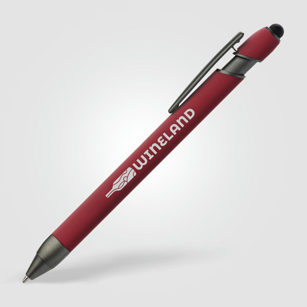 Prince Gunmetal Kugelschreiber - m/Stylus Werbeartikel