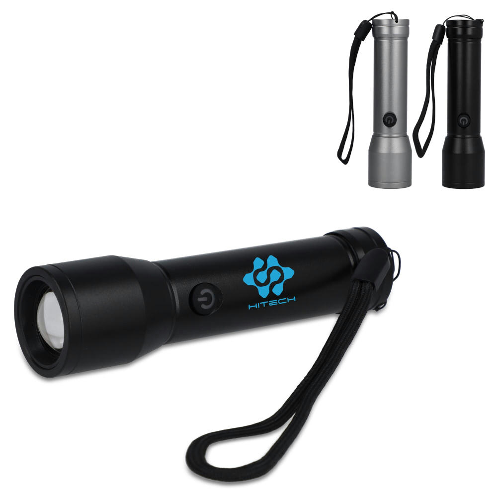 Product image Wiederaufladbare Taschenlampe aus recyceltem Aluminium IPX4 Werbeartikel