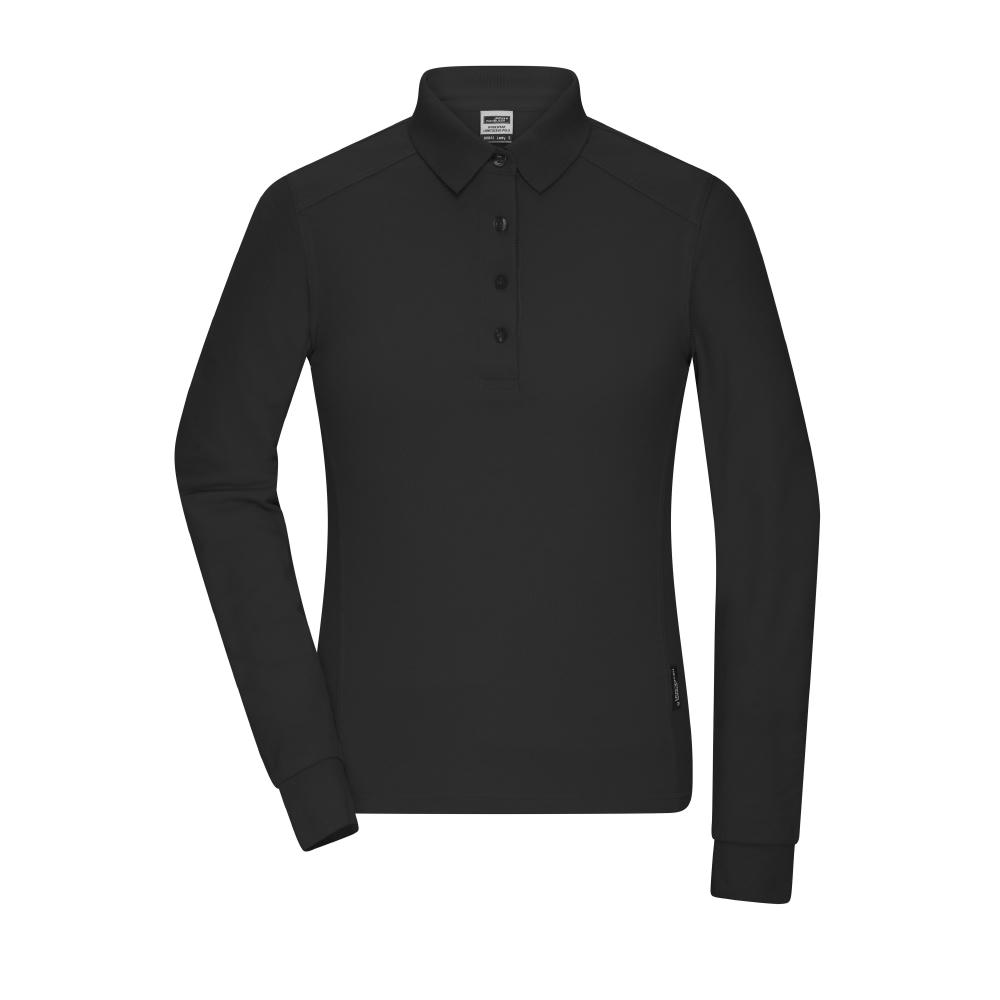 Ladies' Workwear-Longsleeve Polo - Strapazierfähiges und pflegeleichtes Langarm Polo Werbeartikel