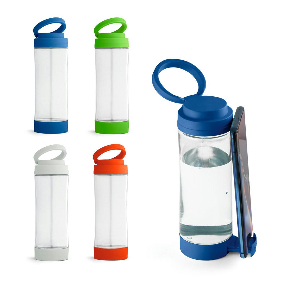 Product image QUINTANA. Sportflasche aus Glas mit PP-Verschluss 390 ml Werbeartikel