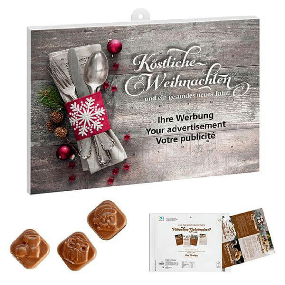 Werbeeinleger Adventskalender - personalisierbares STANDARDMOTIV Werbeartikel