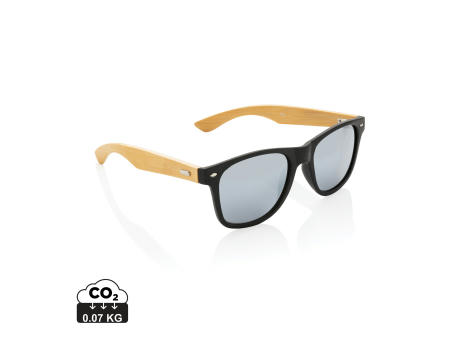 Sonnenbrille aus Bambus und RCS recyceltem Kunststoff bedrucken